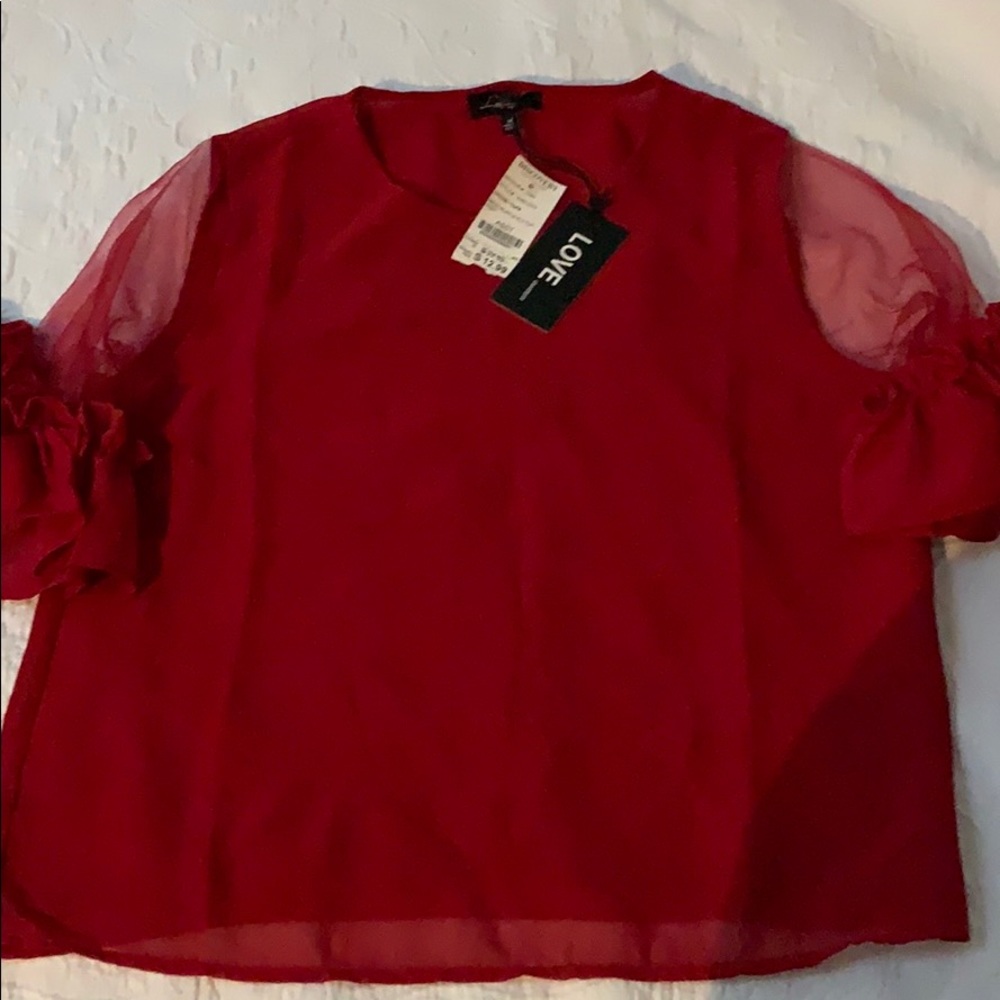 Red blouse
